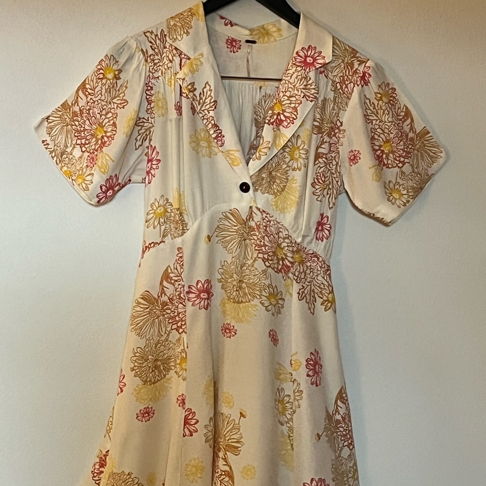 Free People Floral Mini Dress - Picture 2 of 5